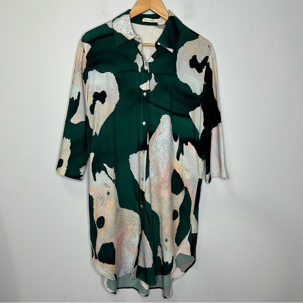 Lenny Niemeyer Chemisier Buttoned Front Tunic Shirt Dress Size M BNWOT!